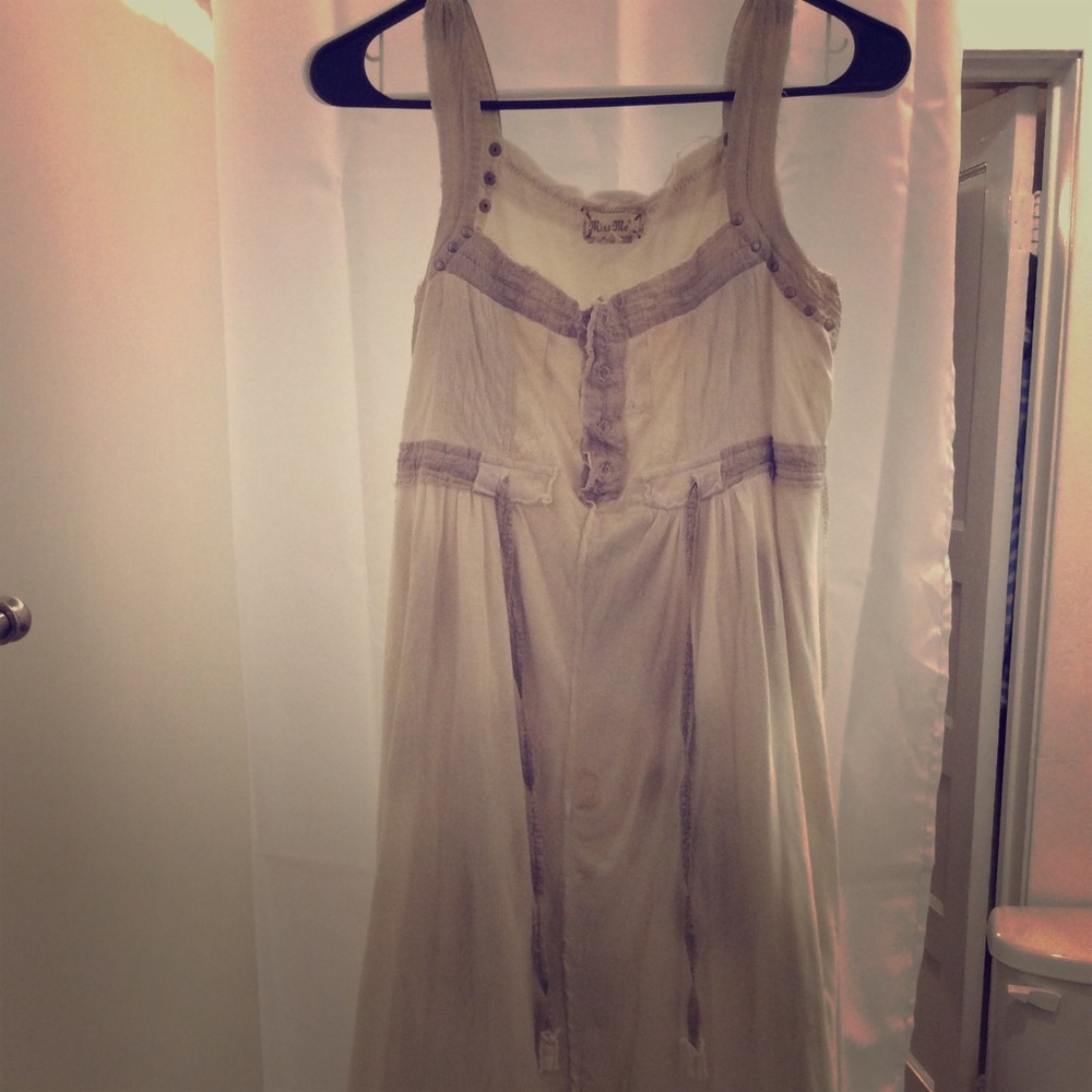 Miss Me M Shabby Chic Hippie Boho Dress Rivets